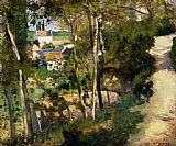 The Climbing Path, L'Hermitage, Pontoise by Camille Pissarro